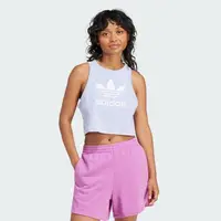 在飛比找momo購物網優惠-【adidas 愛迪達】上衣 女款 背心 運動 三葉草 TR