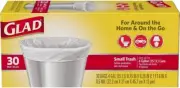 Glad Small Office Size Garbage Bags, 4 Gallon Bags, 30 Count