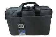 15" Futura Laptop Computer Bag Travel Work Messenger Bag w/USB Port - Black