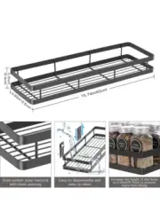 2pcs. Spice Rack Organizer Kitchen Storage Wall Mount Jars Holder