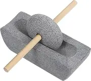 OFFSCH 1 Set Grinding Mill Traditional Hand Crank Grinder for Tea Leaves Coffee Beans Spices Stone Pestle for Versatile Kitchen Use