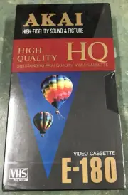 AKAI HQ E-180 VHS PAL SECAM Blank TAPE brand new