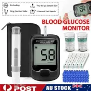 Blood Glucose Sugar Monitor Diabetes Testing Kit + 50 Test Strips + 50 Lancets