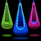 Light Up Kids Pod Swing Seat, Kids Hanging Hammock Swing Chair with LED Light...