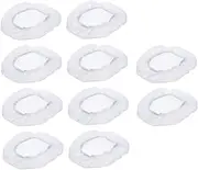 [SHERCHPRY] 1set Food Cap Man Hat Satin Bonnet Work Hat Beanie Non Woven Caps Mens Hats Women Hats and Caps Chef Hair Net Chef Beanie Hats Hat for Men Working Hat Kitchen Chef Hat Cable 10pcs White