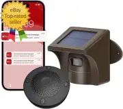 Pro 3 Solar Driveway Alarm with App 1/2 Mile Range Wireless Outdoor Weatherproof