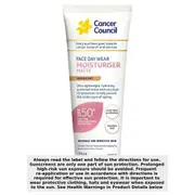 Cancer Council Face Day Wear Moisturiser Matte Medium Tint SPF50+ 75ml