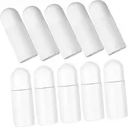 HONITANO 10Pcs Roller Ball Bottles Refillable Empty Essential Oil Perfume Containers for Travel Toiletries Beauty Products Leak Design for Easy Application