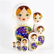 Matryoshka Russian Matryoshka 7 Handmade Traditional Russian Nesting Dolls Painted Matryoshka Birthday Christmas Ornaments The Perfect Blessing Gift