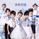 新款學生合唱服表演服幼兒童青花瓷演出服中國風少兒團體朗誦服裝