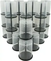 (20) CDIP100BH 100-Disc Capacity CD DVD Empty Media Storage Clear Bee Hive Case