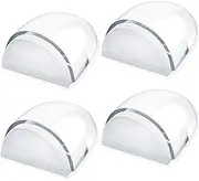 Door Stopper Clear, 4 Pack Door Stops Rubber Doorstops Self Adhesive Fit Most Door