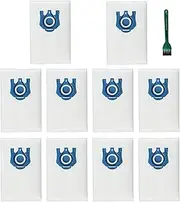 [EZ SPARES] Vacuum Bags compatible with Generic Miele Canister Hyclean Gn 3D, Vacuum Cleaners-9917730 Micro Bags, Allergen High Filtration Vacuum Cleaner Dust Bag Parts Clean Part(10Pcs)