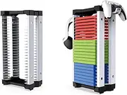 Jenmayt Game Disc Holder Video Game Storage Tower with 2 Hooks, Games Disc Holder Storage Rack for PS4, PS5, Xbox, Switch Games