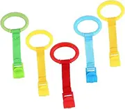 BIUDECO Nursery Rings 5pcs Set of Walking Assist Tools Soft Hanging Pull Rings for Safe Learning to Stand
