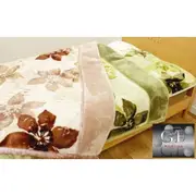 日本進口 大津毛織 添加鍺纖維 花卉 單人毛毯 單人毯 單人被 OK06 M-0323