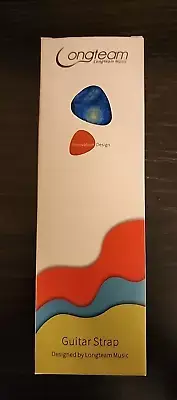 Longteam Music guitar strap with pick, Van Gogh Starry Night, new