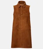 [Frame] Frame The Suede City suede minidress AU 6 brown