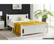 Shangri-La Mila Bed Frame (White) Double