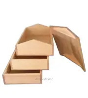 Nakagawa mokkougei High quality Ningen Kokuho House shape Hinoki JUBAKO