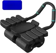 Abs Roller Wheel - Ab Workout Equipment | Gym Ab Trainer With Elbow Support | Abdominal Wheel Automatic Rebound | Abdominal Exercise Equipment Core Workout For Home, Travel, Dorm, Indoor