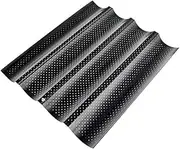 TIDTALEO French Bread Baking Pan Non-Stick 4-Slot Bread Tin Easy to Clean Demold Carbon Steel Material Kitchen Baking Pan Set
