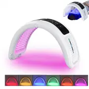 7 Colors LED Mask Photon LED Light Therapy Skin Care Machine Lamp Beauty Treatment Device Tighten Facial Acne Remover White