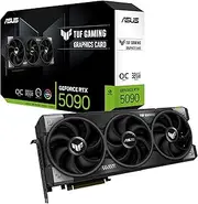 ASUS TUF Gaming GeForce RTX 5090 OC Edition 32GB GDDR7 Gaming Graphics Card (Nvidia GeForce RTX5090, 3.6 Slot Design, PCIe 5.0, 2X HDMI 2.1b, 3X DisplayPort 2.1a, TUF-RTX5090-O32G-GAMING)