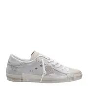 Philippe Model Logo-Patch Lace-Up Sneakers 36,37,38,39,40,41 Gray