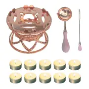 Wax Seal Warmer Kit with Spoon and Stir Stick, for Wedding Wax Envelope Seal Sta