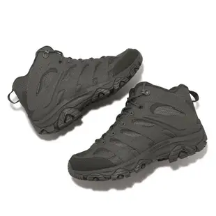 Merrell 戰術靴 Moab 3 Mid Tactical WP 男鞋 綠 防水 中筒 Vibram 越野 登山 ML004113