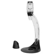 Avanti Adjustable Deluxe Wine Aerator Set w/ Stand Kitchen Barware Clear/Black