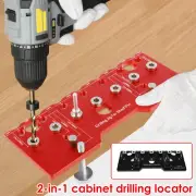 2 in 1 Shelf Pin Jig Aluminum Alloy Shelf Pin Drilling Guide Efficient☯