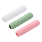3pcs Pen Grip Silicone Case Silicone Ergonomic, White, Green, Pink