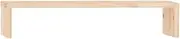 vidaXL Solid Wood Pine Monitor Stand Office Computer Screen Riser Desktop Organiser Laptop Stand Wooden Display Shelf Storage Monitor Table