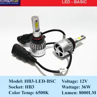 在飛比找蝦皮購物優惠-Hb3 12V 6500K Elongje 基本 LED 燈