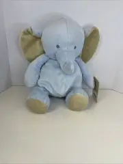NWT Carters Blue Elephant Plush Toy Stuffed Animal Lovey Baby Toddler