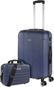 [ITACA] Travel Suitcases Set 4 Wheels - Set Travel Cases ABS - Set Sturdy and Light Travel Cases Combination Lock 771100B
