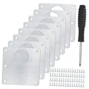 Pcs Cabinet Hinge Repair Plates Kits, Kitchen Cupboard Door Hinge Repair 20