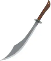 Condor Sinbad Scimitar Sword Arabian Machete Walnut Handle Leather Sheath 558mm