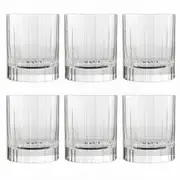 6pc Luigi Bormioli Bach 255ml Tumbler Whisky Glasses Drinking Cup Set Clear