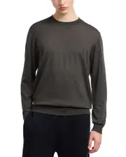 Emporio Armani Travel Essentials Plain Knit Wool Sweater