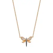 [Symphony] 18K Red & Black Gold Diamond Necklace