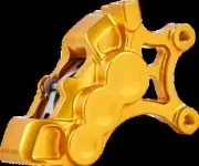 AN 6-Piston Front Rt Brake Caliper 14in Gold Dyna Super Glide Custom 06-14