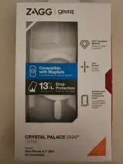 iPhone 13 & 14 Case CLEAR ZAGG Gear4 NEW MagSafe Crystal Palace Snap Clear