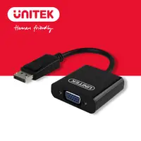 在飛比找PChome24h購物優惠-UNITEK 優越者DisplayPort轉VGA轉換器