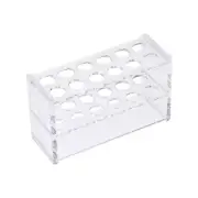 Acrylic Test Tube Holder Lab Stand Rack 2X6 Wells for 10Ml Centrifuge Tubes Clea