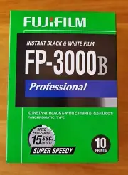 Fuji Fujifilm FP-3000B Black & White Instant Pack Film, Exp 11/2014 Refrigerated