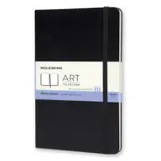 Moleskine Hard Cover A5 Art Folio Sketchbook Plain Notebook 96 Pages Large Black