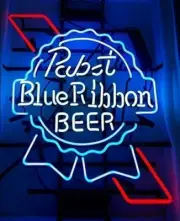 New Pabst Blue Ribbon Neon Light Sign 17"x14" Beer Cave Gift Lamp Bar Glass